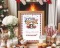 Hot Cocoa Bar Sign, Christmas Cookies and Cocoa Party Sign, Dessert Bar Sign, Christmas Editable template, printable digital download CHR020