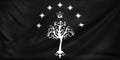 LOTR Black Gondor Flag | Tree Of Gondor Flag | The Lord of The Rings Banner | Great Kingdom of Men Gondor Flag