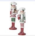 2pc Set Pastel Candy Nutcracker Figurines Christmas Decorations Holiday Gift