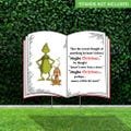 Grinch Yard Decoration, Grinch Book ?Maybe Christmas? quote, Grinch Yard Sign, The Grinch Decoration, Printed on: 4mm CORRUGATED BOARD!