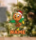 Personalized Cute Orange Bird Christmas Ornament,Custom Epcot Flower And Garden Festival Gift,OrangeBird Mascot Magic KingdomKeepsake D1KH21