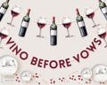 Vino Before Vows | Wine Themed Bachelorette Party | Pinot Grigio | Wine Theme | Wine Garland | Bridal Shower | Party Decor