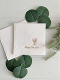 Happy New Year 2025 Champagne Coup Cocktail Napkins - NYE 2024 Celebration Party Supplies