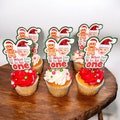 Oh what fun it is to be one | Christmas first birthday cupcake toppers | Party supplies and decorations | Personalized and customized |