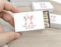 Custom Wedding Matches/Match Boxes Favors Label Stickers/Wedding Match Favors/Candle Matches/Bridal Favors/Wedding Matches/Party Favors