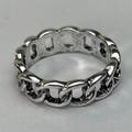 Y2k 2000s vintage style cuban link ring