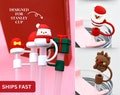 Christmas Straw Topper for Stanley Cup - Festive Holiday Cup Accessory, Custom Christmas Charm Tumblers, Unique Holiday Gift Idea Straw Plug