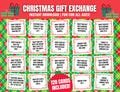 White Elephant Gift Exchange Game, Christmas Gift Exchange Cards, Holiday Gift Exchange Idea, Group Christmas Game, Gift Swap Game