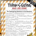 Thanksgiving Mad Libs Game | Thanksgiving Fill in the Blanks Game | Thanksgiving Office Party Game | Classroom Thanksgiving Game