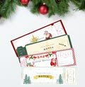 Personalised Santa Visit Tickets, Custom Santa's Grotto Christmas Gift Voucher, Father Christmas Surprise North Pole Ticket