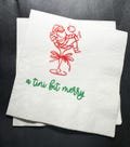 Tini Bit Merry Santa Martini Christmas Party Jingle & Mingle Friendsmas Holiday Cocktail Party Cocktail Luncheon or Dinner Napkins Set of 25