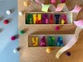 Name Crayons, Crayon Letters, Crayon Names for Kids, personalized name crayons, birthday party favors, handcrafted crayons for toddlers