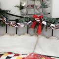 Traditional Patchwork Christmas Paper Chains Kit, Christmas Garland Decoration, Vintage Patchwork Quilt Holiday Decor