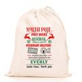 Customised North Pole Santa Sack, Christmas Santa Sack, Custom Name Christmas Santa Sack, Santa Stocking Drawstring Bag,Christmas Gift Bag