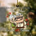 Personalized All Characters Disney Couple Our First Xmas As Mr And Mrs Ornament, Mickey Minnie Disney Up Carl Ellie Anniversary Xmas VN4N19