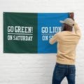 Go Green on Saturday! Go Lions on Sunday! Flag