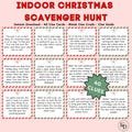 Christmas Scavenger Hunt for Kids, Christmas Activities for Teens, Printable Christmas Party Games for Family, Fun Christmas Treasure Hunt