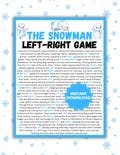 Left Right Christmas Game | Snowman Story Game | Left Right Christmas Printable | Christmas Pass Present | Pass the Prize | Holiday Games