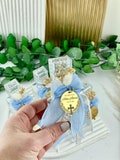 Holy Water Glass Bottle - Empty Baptism Favor, Religious Gift for Boys & Girls, Blessed Holy Communion Keepsake , Elegant Baptism Gifts