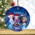Personalized Frozen Kid Ornament, Elsa Xmas Ornament, Anna Ornament, Disney Xmas Gift, Girl Named Ornament, Disney Xmas Gift 2023 BXKT21