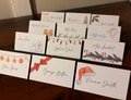Christmas Name Cards | Name Tags | Place Cards | Santa | Snowmen | Ribbon | Holly | Gingerbread Men | Christmas Table | Xmas Guest Name Tags