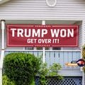 Trump Get Over It Banner, Trump Won, Election Banner, Trump Banner, Republican Banner, Outdoor Banner, Donald Trump, Trump Supporter