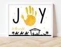 Christmas Nativity Handprint Art, Joy Handprint Craft, Sunday School Craft, Christmas Crafts for Kids, Sunday School Christmas Craft