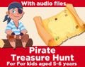 Pirate treasure hunt complete set for kids aged 5-6. Available for direct download. With audio files.