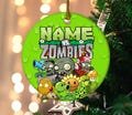 Personalized Plants vs Zombies Ornament, Plants vs Zombies Christmas Ornament, Plants vs Zombies Christmas 2024 Ornament Keepsake NFWK05