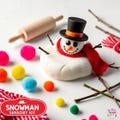 Snowman Play Dough Sensory Kit, Stocking Stuffer, Winter Play Dough, Xmas Toddler Gift, Present for Child, Gift Boy Girl Toddler, Grandma