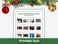 Christmas Movie Picture Quiz, Christmas Printable Game, Christmas Film Picture Round, Pub Quiz, Christmas Quiz in PDF