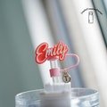 Custom Name Straw Topper for Stanley Cup,Personalized Straw Cap with Letters Charms,Christmas Gift for Girlfriend