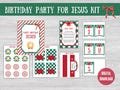 Birthday for Jesus Party Kit, Jesus Birthday Party Bundle, Christmas Kid's Ministry Fun, Happy Birthday Jesus Set, Printable Party for Jesus