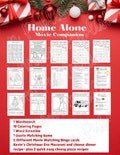 HOME ALONE Family movie night Activity Kit Companion, Printable Instant Download, Christmas Movie, Coloring, Bingo, word games, Pizza Recipe