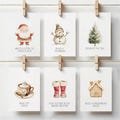 35 PRINTABLE and 35 Text EDITABLE Advent Activity Cards for Kids and Families. Modern Yet Classic. Watercolor. Kids Advent Activity Cards.