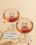 Edible Cocktail Toppers/Wedding Party Favors/Personalize Wedding/Birthday/Special Events/Edible Drink Toppers/Monogram Cocktail Garnishes