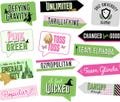 Wickedly Fun Photo Booth Props - Pink and Green Witch-Themed Party Supplies - Instant Digital Download